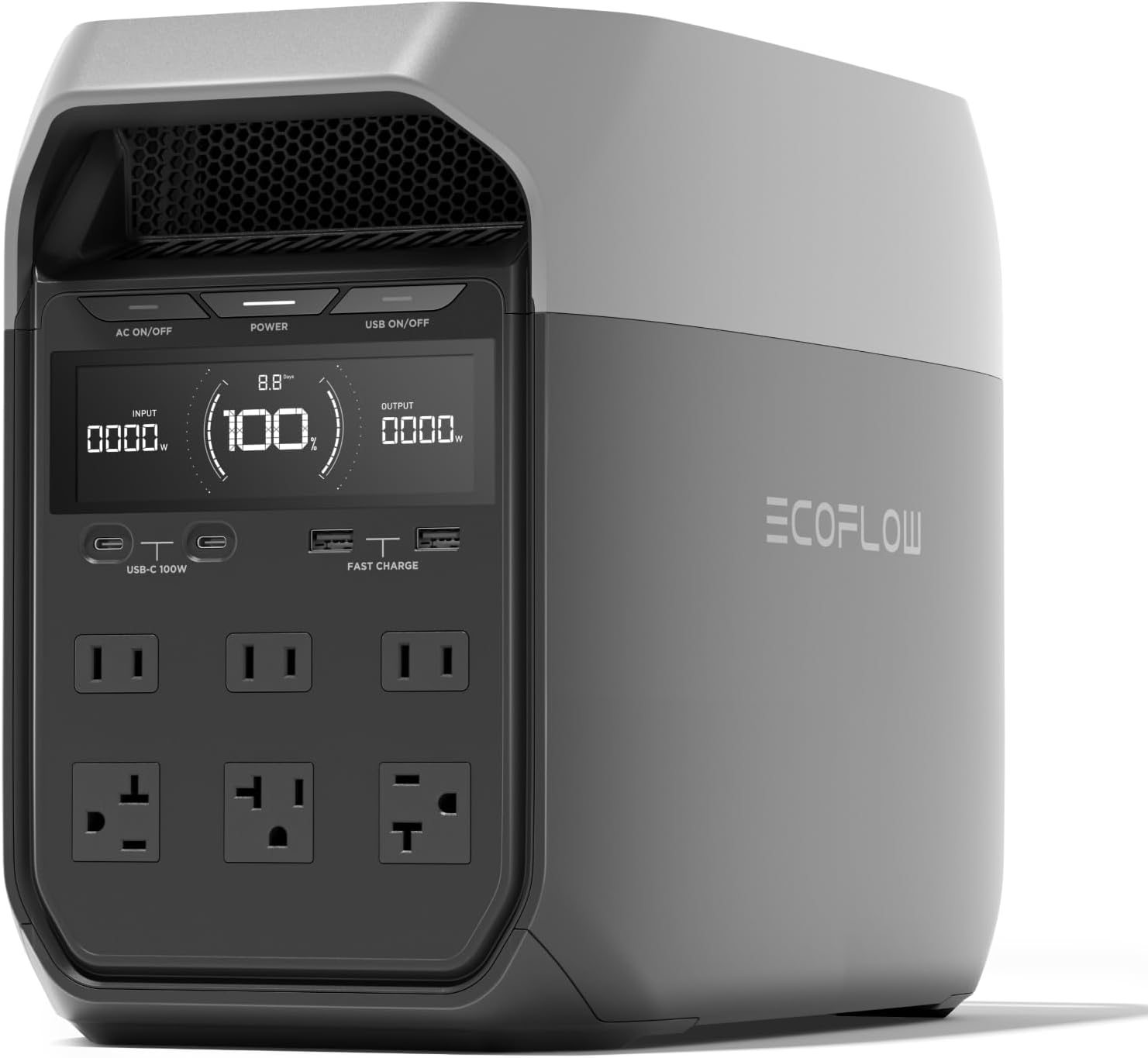 EF ECOFLOW DELTA 3 Estación de energía portátil, batería LiFePO4 de 1024 Wh