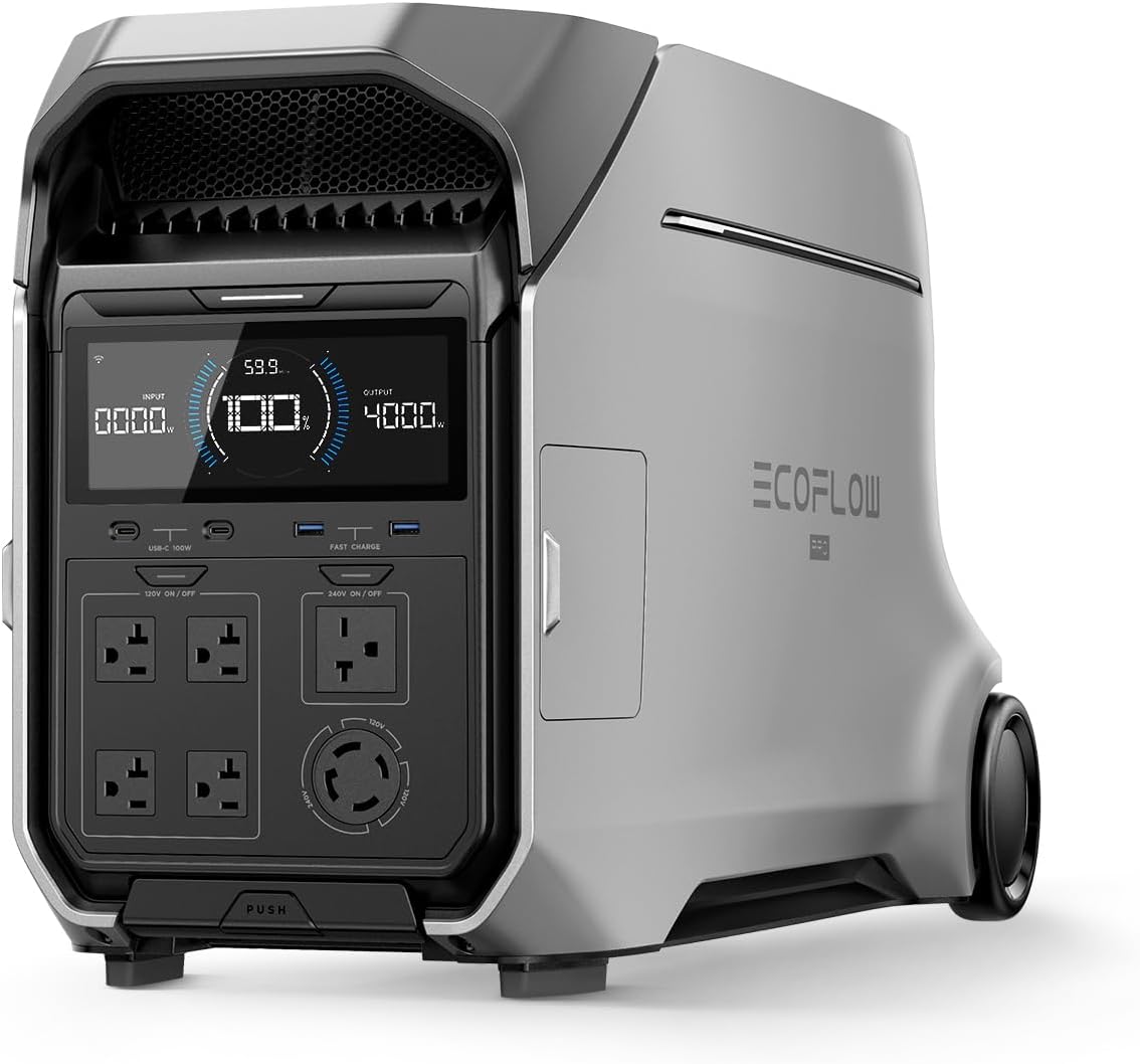 EF ECOFLOW DELTA Pro 3 Estación de energía portátil, batería LFP de 4096 Wh